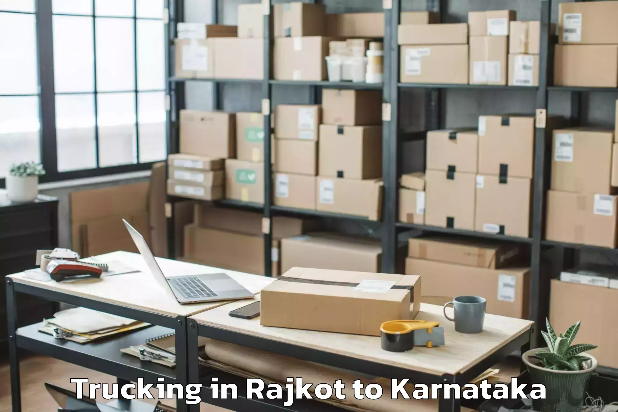 Top Rajkot to Aland Kalaburagi Trucking Available